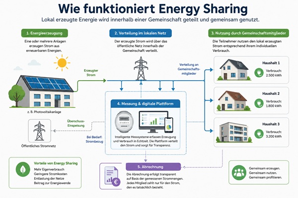 So funktioniert das Energy Sharing System
