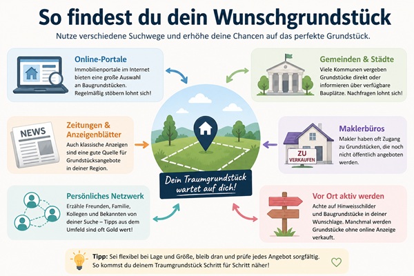 Grafik Wunschgrundstück finden