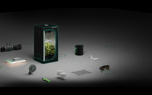 Die Einzelteile einer Growbox