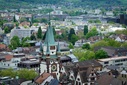 Blick auf den Stadtkern von Freiburg im Breisgau 