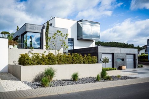 Nachhaltig und attraktiv bauen: Mit Recyclingbeton lassen sich individuelle Architekturwünsche verwirklichen.  