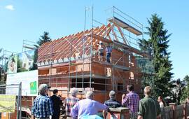 Das Sonnenhaus hat grosse Kollektorflächen