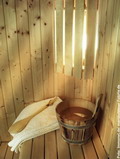 Badezimmer Sauna