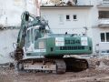 Viele Baumaschinen werden auf einer Baustelle eingesetzt