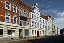 Charmante alte Fassaden, die die Vielfalt der Architektur widerspiegeln.