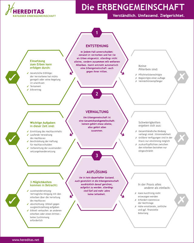 Infografik Erbengemeinschaft