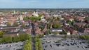 Historische Architektur und üppiges Grün in Münster